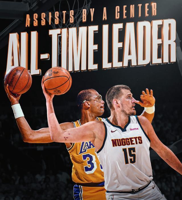 约基奇加冕历史中锋助攻王 三双之夜再立里程碑