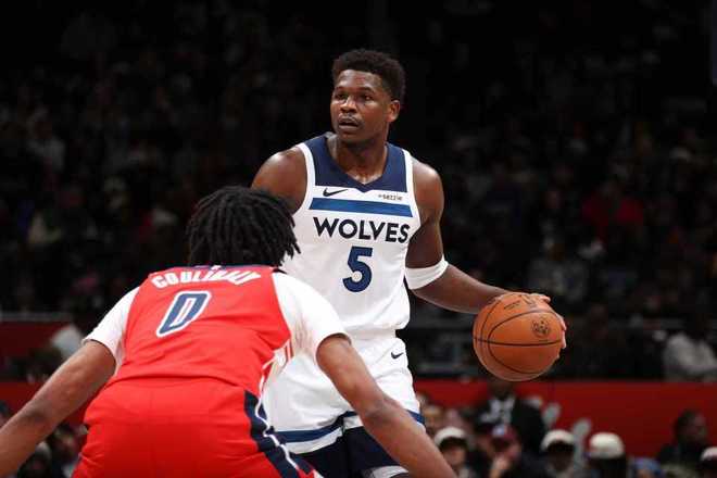 爱德华兹爆发35分森林狼141-115大胜奇才 创最年轻1200记三分纪录